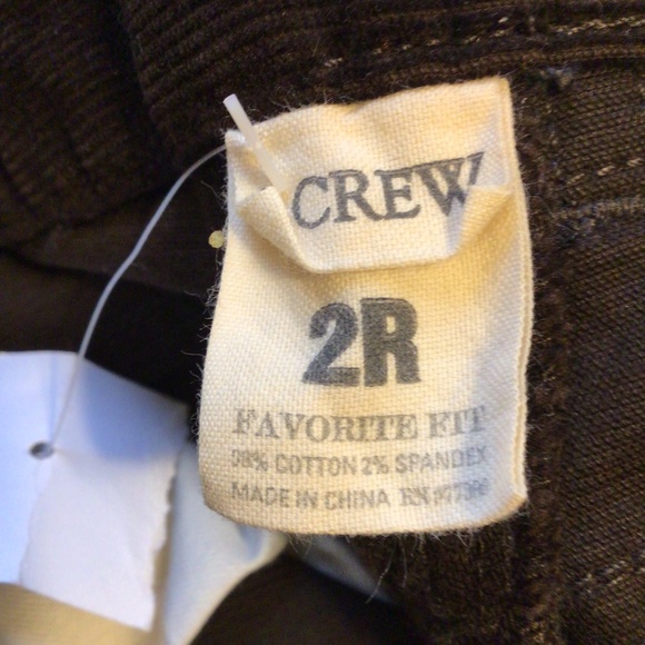 J.Crew Favorite Fit Brown Corduroy Pants Women’s 2R Bootcut Mid Rise Stretch - Picture 9 of 9